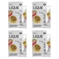 Imagem do produto Kit 4 Caixas LIQUIDZ - Eletrólitos Zero Açúcares - Maracujá com Morango - 24 sachês na posição 1 de 5