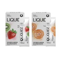 Imagem do produto Kit 2 Caixas LIQUIDZ - Eletrólitos Zero Açúcares - Morango | Tangerina - 12 sachês na posição 29 de 5