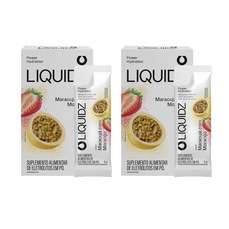 Imagem do produto Kit 2 Caixas LIQUIDZ- Eletrólitos Zero Açúcares - Maracujá com Morango - 12 sachês na posição 3 de 5