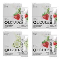 Imagem do produto Kit 4 Caixas LIQUIDZ - Eletrólitos Zero Açúcares - Limonada | Morango - 56 sachês na posição 4 de 5