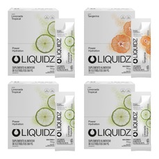 Imagem do produto Kit 4 Caixas LIQUIDZ - Eletrólitos Zero Açúcares - Limonada | Tangerina - 56 sachês na posição 1 de 5