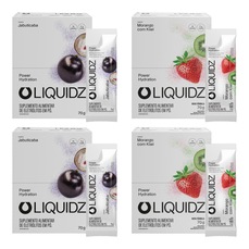 Imagem do produto Kit 4 Caixas LIQUIDZ® - Eletrólitos Zero Açúcares - Jabuticaba | Morango - 56 sachês na posição 25 de 5