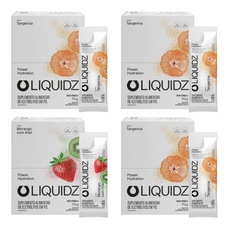 Imagem do produto Kit 4 Caixas LIQUIDZ® - Eletrólitos Zero Açúcares - Morango|Tangerina - 56 sachês na posição 8 de 5