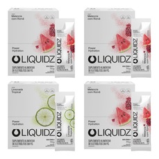 Imagem do produto Kit 4 Caixas LIQUIDZ® - Eletrólitos Zero Açúcares - Limonada | Melancia - 56 sachês na posição 18 de 5