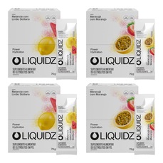 Imagem do produto Kit 4 Caixas LIQUIDZ® - Eletrólitos Zero Açúcares - Limão Siciliano | Maracujá - 56 sachês na posição 7 de 5