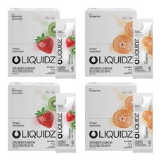 Imagem do produto Kit 4 Caixas LIQUIDZ® - Eletrólitos Zero Açúcares - Morango | Tangerina - 56 sachês na posição 26 de 5