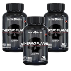 Imagem do produto Kit 3x Thermo Flame Hardcore Termogênico - 60 Tablets - Black Skull na posição 14 de 3
