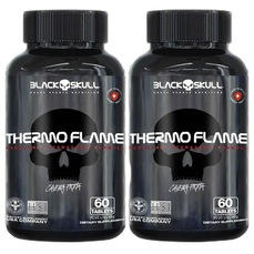 Imagem do produto Kit 2x Thermo Flame Hardcore Termogênico - 60 Tablets - Black Skull na posição 34 de 3