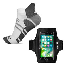 Imagem do produto Kit Meia Cano Curto de Compressão Arrow Adulto + Braçadeira Porta Celular na posição 17 de 5