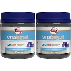 Imagem do produto Kit 2X Vitabear - 60 Gomas Sabor Natural de Frutas  - Vitafor na posição 34 de 3