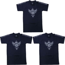 Imagem do produto Kit 3x Camiseta 100% Algodão Darkness - Unissex na posição 2 de 3