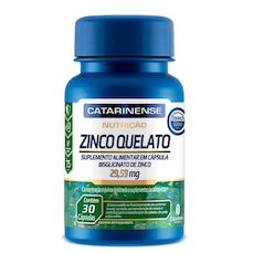 Zinco Quelato - 30 Cápsulas - Catarinense Nutrição