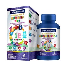 Imagem do produto Polivitamínico Gummies Kids - 30 Gomas Tutti Frutti - Catarinense Nutrição na posição 1 de 2