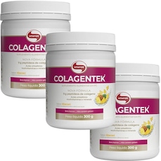 Imagem do produto Kit 3X Colagentek - 300g Abacaxi - Vitafor na posição 29 de 3