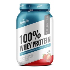 Imagem do produto 100% Whey Protein - 900g Morango - Shark Pro na posição 1 de 2