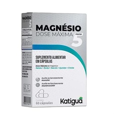 Imagem do produto Magnésio 5 Dose Máxima - 60 Cápsulas - Katiguá na posição 5 de 3