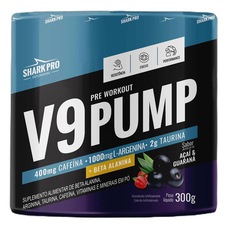 Imagem do produto V9-Pump Pre Workout + L-Arginina - 300g Açaí & Guaraná - Shark Pro na posição 14 de 2
