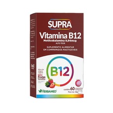 Imagem do produto Vitamina B12 Metilcobalamina - 60 Comprimidos Frutas Vermelhas - Herbamed na posição 4 de 2