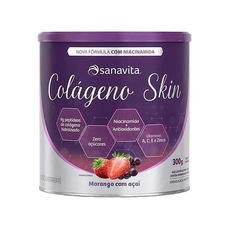 Imagem do produto Kit 3X Colágeno Skin - 300g Morango Com Açaí - Sanavita na posição 11 de 3