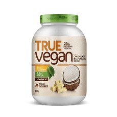 Imagem do produto True Vegan Proteína Vegetal - 837g Chocolate Branco Com Coco - True Source na posição 1 de 2