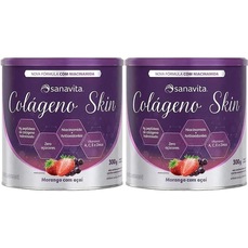 Imagem do produto Kit 2X Colágeno Skin - 300g Morango Com Açaí - Sanavita na posição 7 de 3
