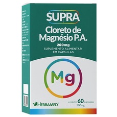 Imagem do produto Supra Cloreto de Magnésio P.A. - 500mg 60 Cápsulas - Herbamed na posição 23 de 2