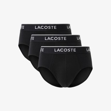 Imagem do produto Pacote com 3 cuecas briefs lisas de algodão Lacoste Masculino na posição 1 de 5