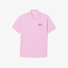 Camiseta Polo Lacoste Classic Fit com Gráfico de Branding Unissex