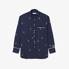 Imagem do produto Camisa Oversized com Motivos Jacquard Lacoste Masculina na posição 32 de 5