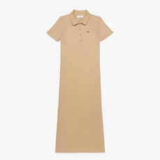 Imagem do produto Vestido Polo Longo de Algodão Canelado Lacoste Feminino na posição 2 de 2
