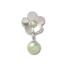 Imagem do produto Jibbitz™ Crocs Pingente de Pérola Com Flor de Prata na posição 15 de 3