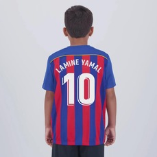 Imagem do produto Camisa do Barcelona Listrada 10 Lamine Yamal Infantil na posição 14 de 4
