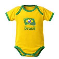 Imagem do produto Body do Brasil Torcida Baby Oficial na posição 1 de 4