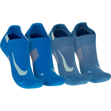 Kit de Meias Sapatilha Nike Multiplier No Show com 2 Pares - Adulto