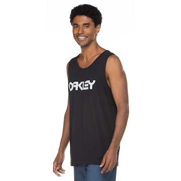 Regata oakley masculina skull tank preta em Promoção na Americanas