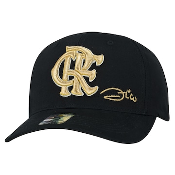 Boné Aba Curva do Flamengo Zico Supercap Bordado - Snapback - Adulto