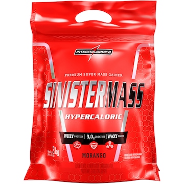 Sinister Mass Hipercaloric Integralmédica - Morango - 3Kg