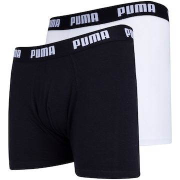 Kit de Cuecas Boxer Cotton Puma com 2 Unidades - Adulto