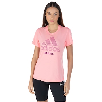 Camiseta adidas Brasil Scrawl - Feminina