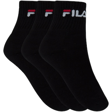 Kit de Meias Cano Médio Fila Tripack com 3 Pares - 34 a 38 - Adulto