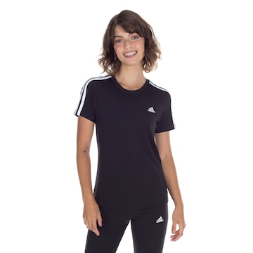 Camiseta adidas Essentials 3 Listras - Feminina