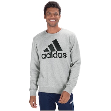 Blusão de Moletom sem Capuz adidas Essentials Logo - Masculino