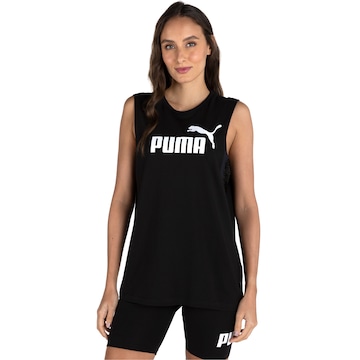 Camiseta Regata Puma Essentials Cut Off Logo Tank - Feminina