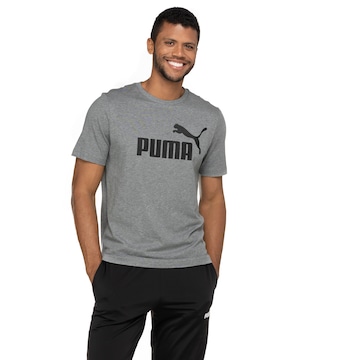 Camiseta Puma Manga Curta Essentials Logo Tee - Masculina