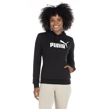Blusão Puma Feminino com Capuz Essentials Logo FL