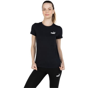 Camiseta Puma Manga Curta Essentials Small Logo - Feminina