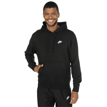 Blusão Nike Masculino com Capuz Sportswear Club Hoodie