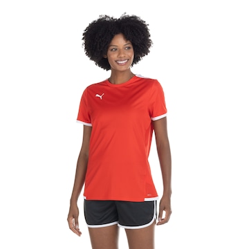 Camiseta Puma Manga Curta Teamliga Jersey - Feminina