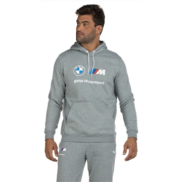 Blusa de Moletom Puma Masculina com Capuz BMW Essentials Fleece