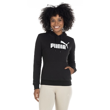 Blusão Puma Feminino com Capuz Essentials Logo Hoodie TR